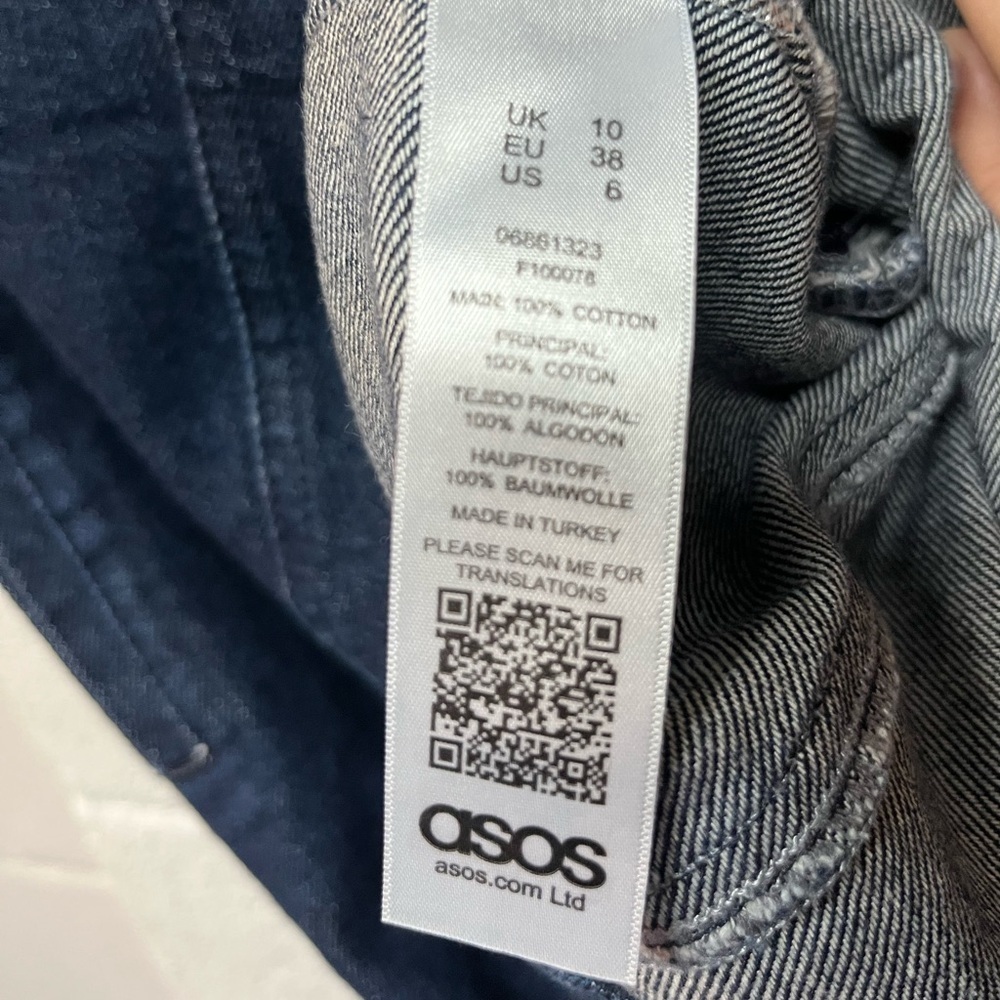 ASOS Denim Skirt in Dark Blue. Size 6 - Picture 2 of 5
